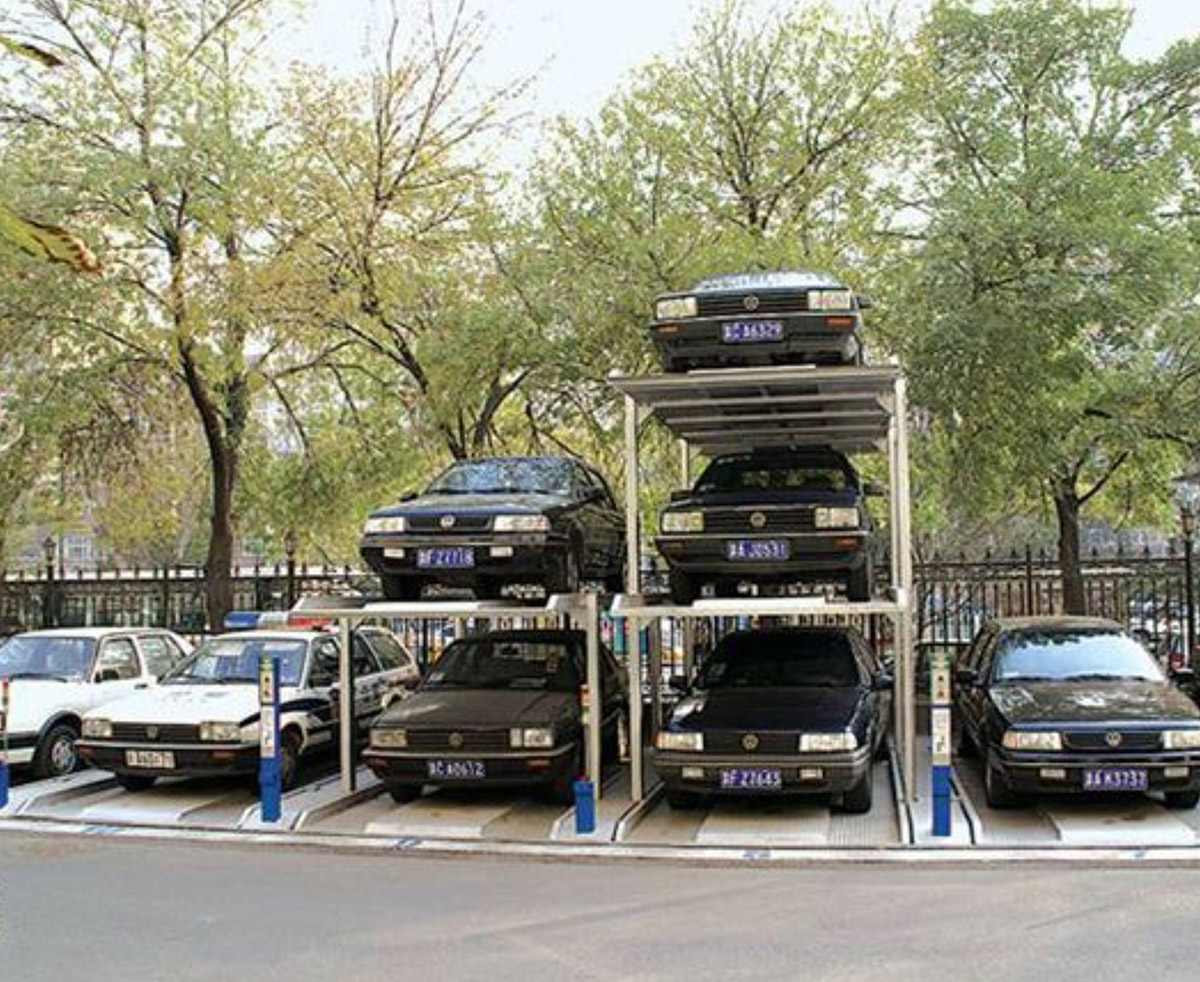 立體車位PJS3-D2三層地坑式簡易升降立體車庫