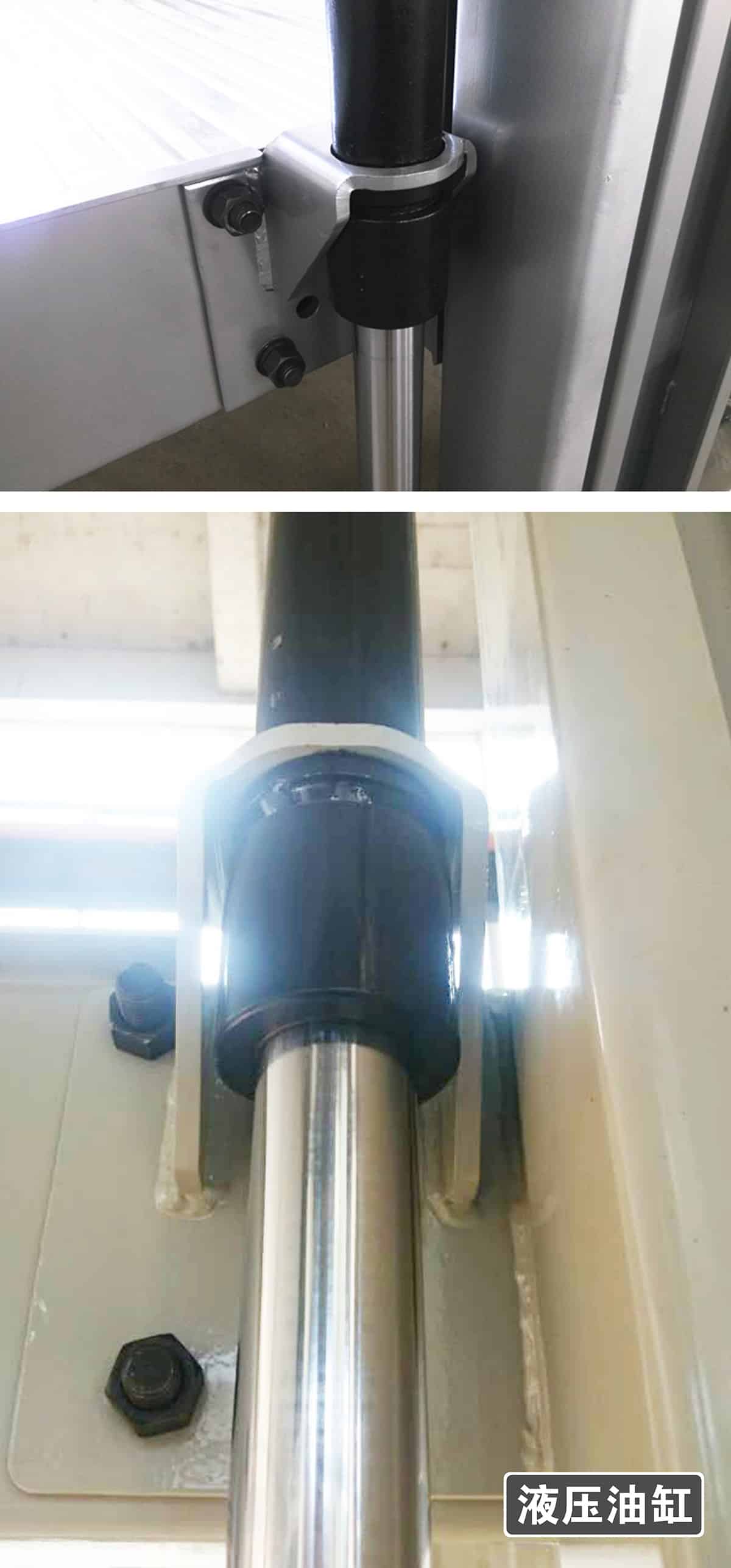 立體車位租賃兩柱簡易升降機械停車設備液壓油缸展示.jpg
